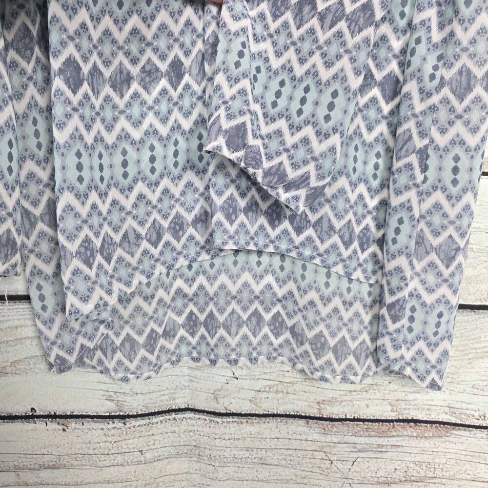 Maurices Sheer Embellished Blouse L - Picture 3 of 9